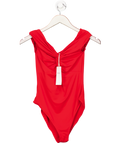 M&S Red Bardot Bodysuit UK 8