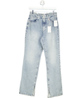 Good American Blue Icon Straight Leg High Rise Jeans W27