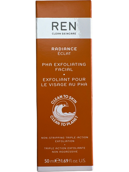 REN Clean Skincare Gentle Brightening Exfoliator for Face PHA Exfoliating Facial