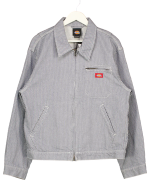 Dickies Blue Hickory Long Sleeve Work Shirt UK L