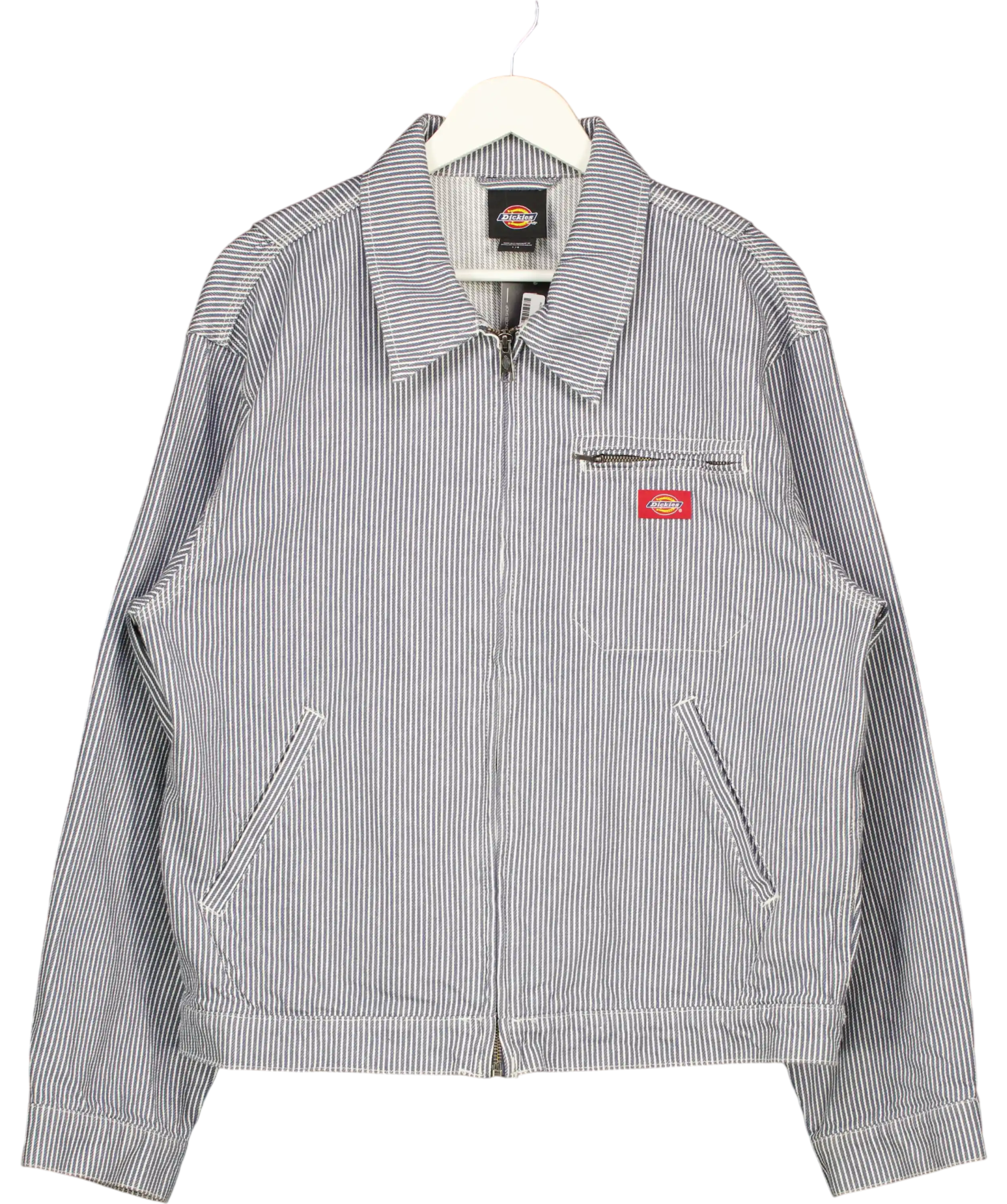 Dickies Blue Hickory Long Sleeve Work Shirt UK L