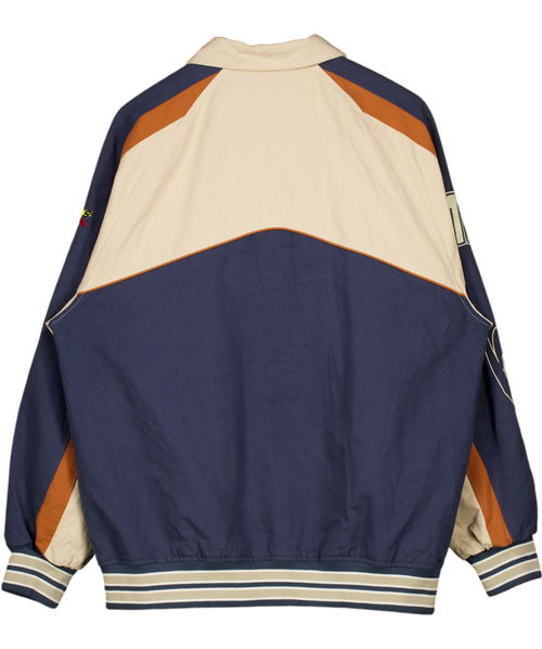 Aelfric Eden Blue Embroidered Canvas Racing Jacket UK L