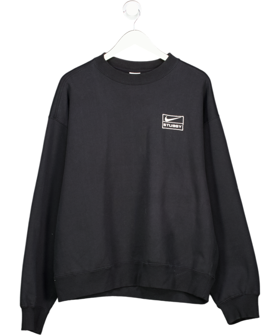 Nike Black Stussy Crew Neck UK M