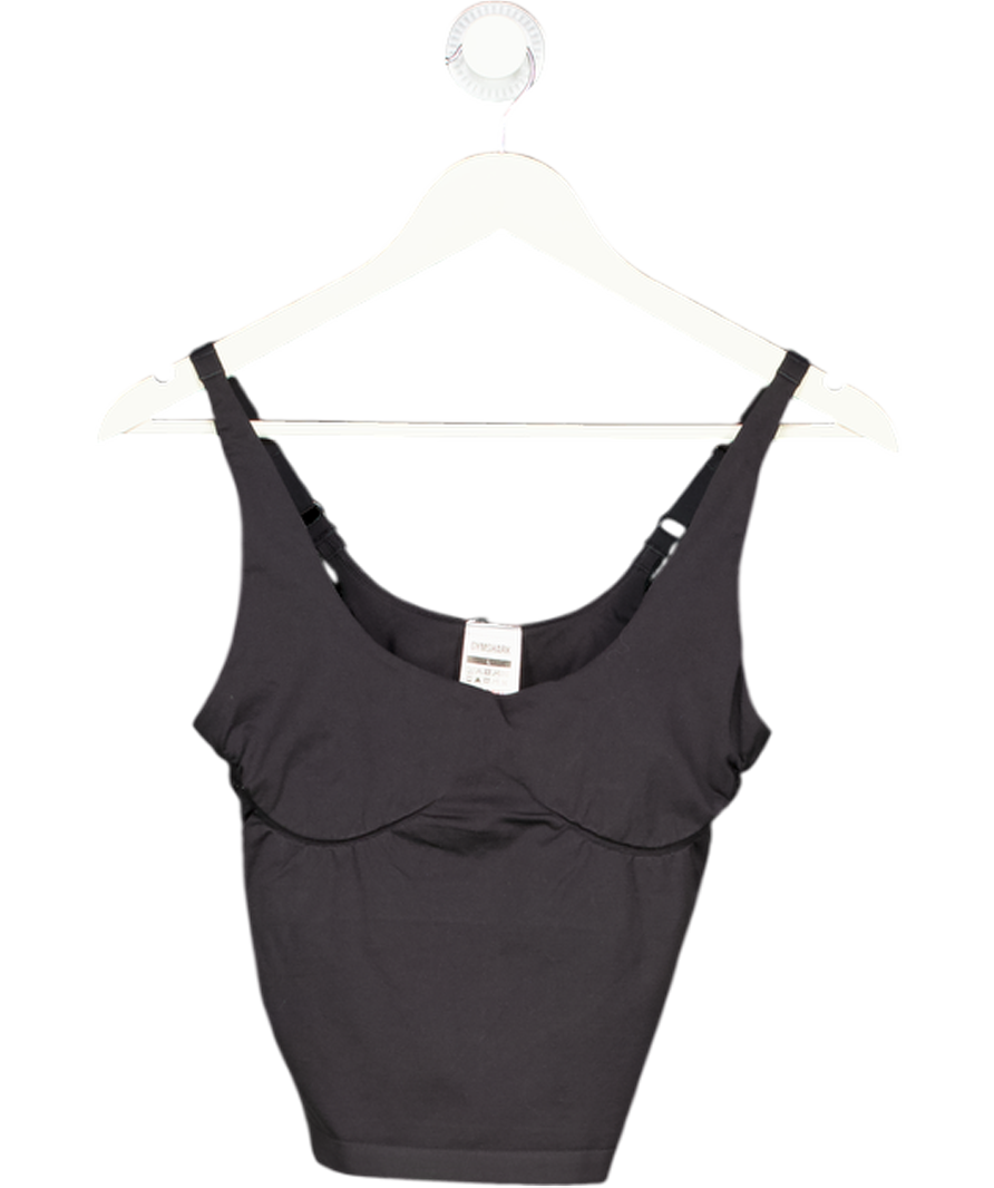 gymshark Black Tank Top UK L