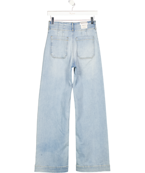 ANTHROPOLOGIE Blue The Colette Full-length Wide-leg Jeans By Maeve W25