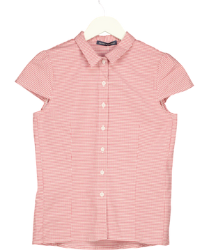 Brandy Melville Red Rue Plaid Top UK M