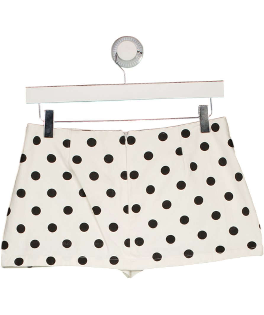 edikted White & Black Polka Dot Mini Skort UK XS
