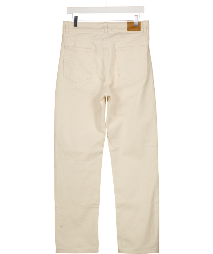 PERCIVAL Cream Straight Leg Jeans W30