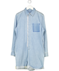 Stella McCartney Light Blue Denim Zip Front Playsuit It42 UK 10