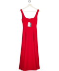 ODDMUSE Square Neck Midi Dress   Red UK XS