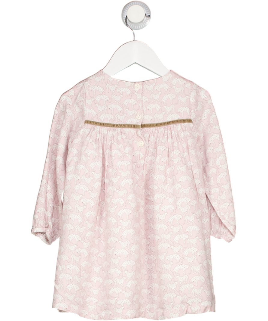 CONFITURE Pink Cheetah Print Long Sleeve Dress 2 Years