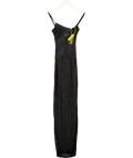 LEMON LUNAR Black The Lina Lace Maxi Dress UK XS