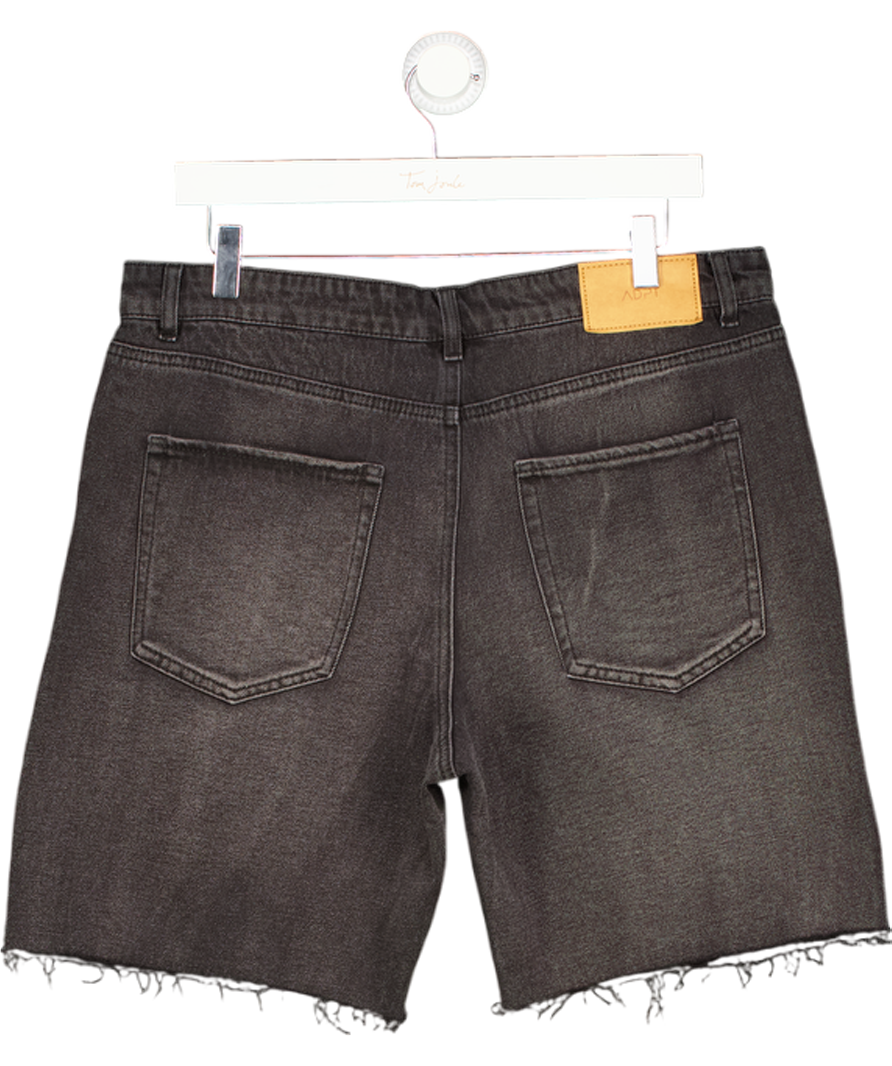 ADPT Black Loose Fit Denim Shorts UK M