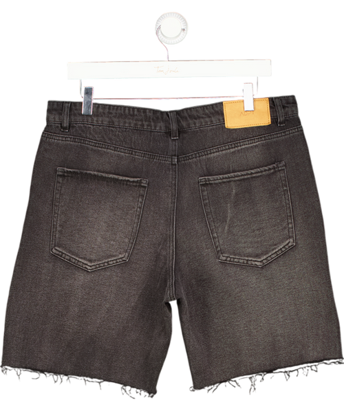 ADPT Black Loose Fit Denim Shorts UK M