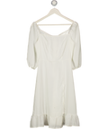 Order Plus White Short Sleeved Dress UK S