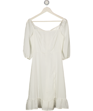 Order Plus White Short Sleeved Dress UK S