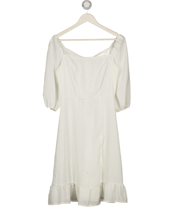 Order Plus White Short Sleeved Dress UK S