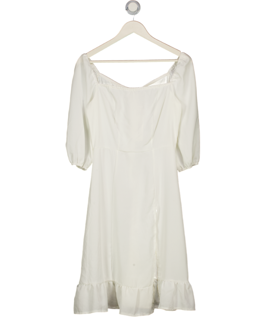 Order Plus White Short Sleeved Dress UK S