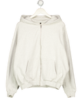 ADANOLA Light Grey Zip Hoodie UK M