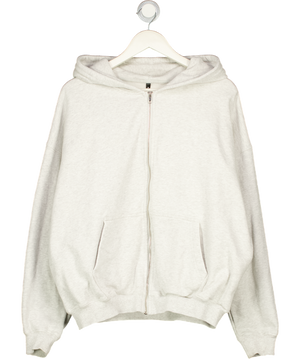 ADANOLA Light Grey Zip Hoodie UK M