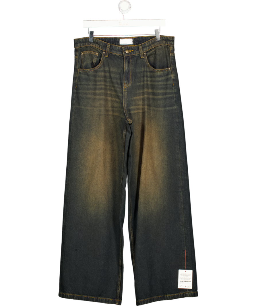 ASOS Blue Washed Wide Fit Jeans W34