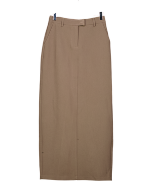 NA-KD Brown Pencil Maxi Skirt UK 6