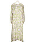 BORGO DE NOR Elitsa Sheer Stripe Midi Dress In Light Pink UK 8