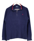POLO RALPH LAUREN Navy Blue Quarter Zip Top 18-20 Years UK L