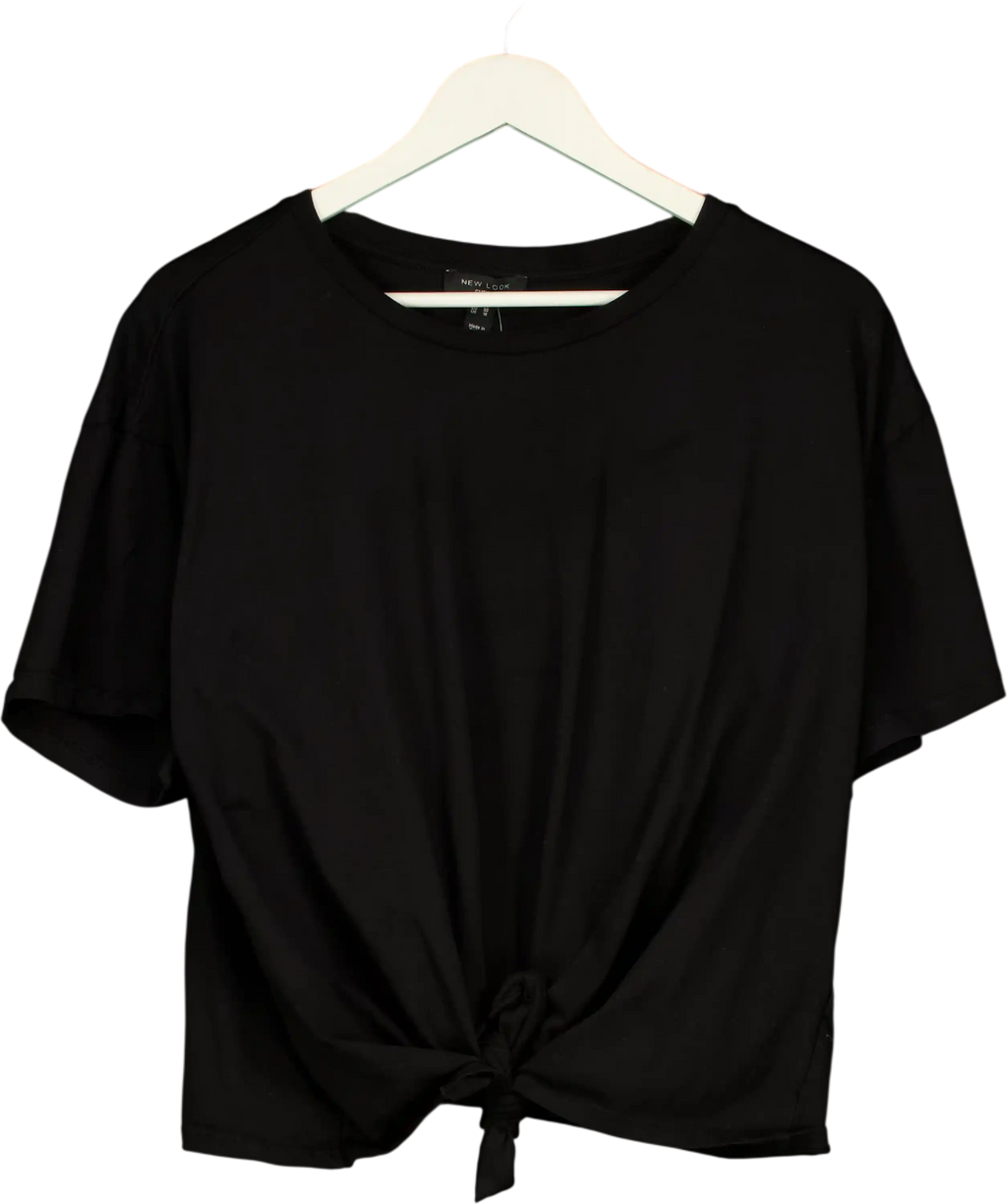 New Look Black Knotted Top UK 22