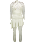 Mars the Label Cream Halter Neck Mini Dress UK 8