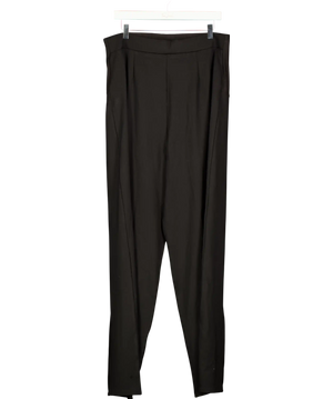 Next Black Elastic Back Wide Leg Trousers UK 18