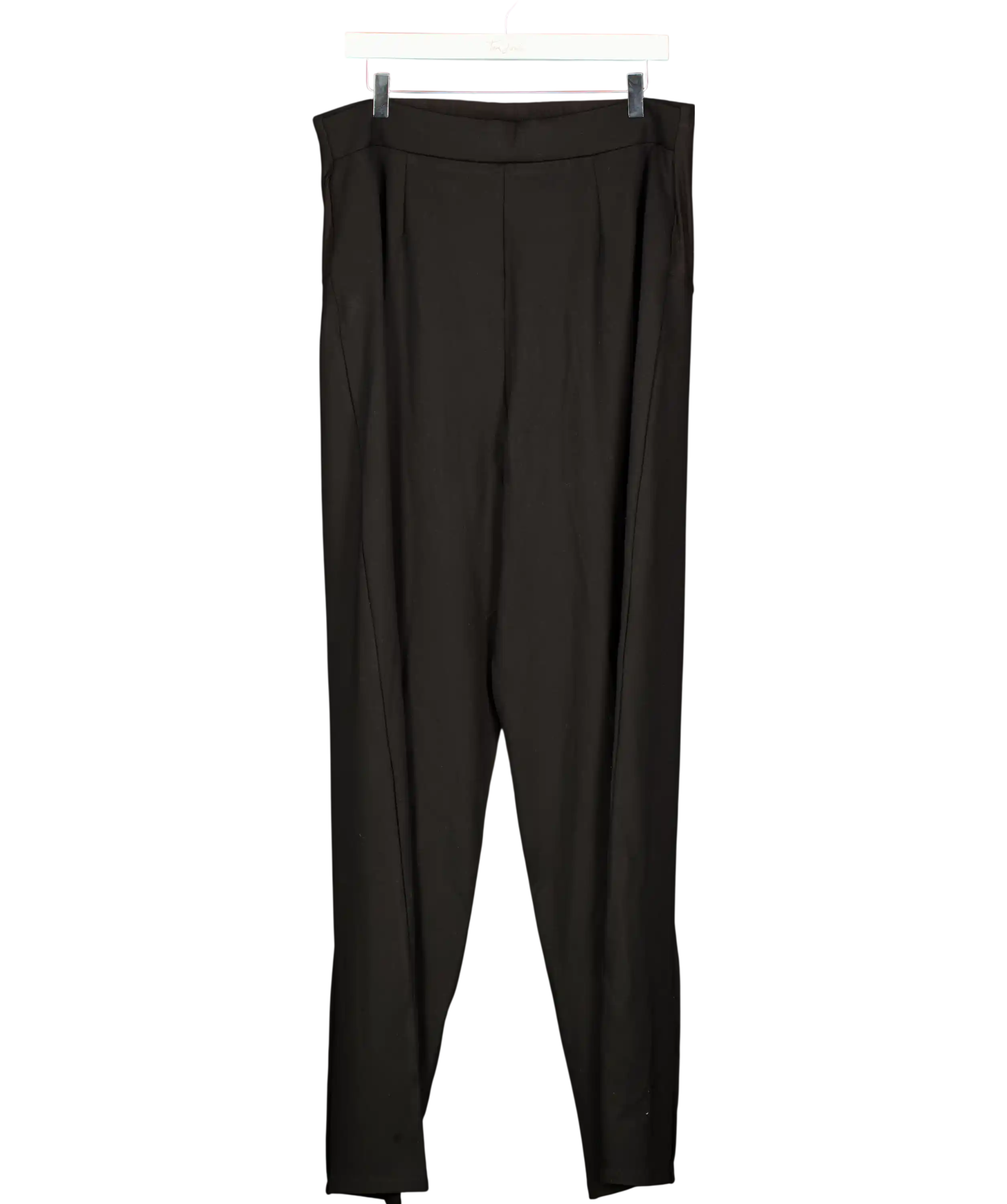 Next Black Elastic Back Wide Leg Trousers UK 18