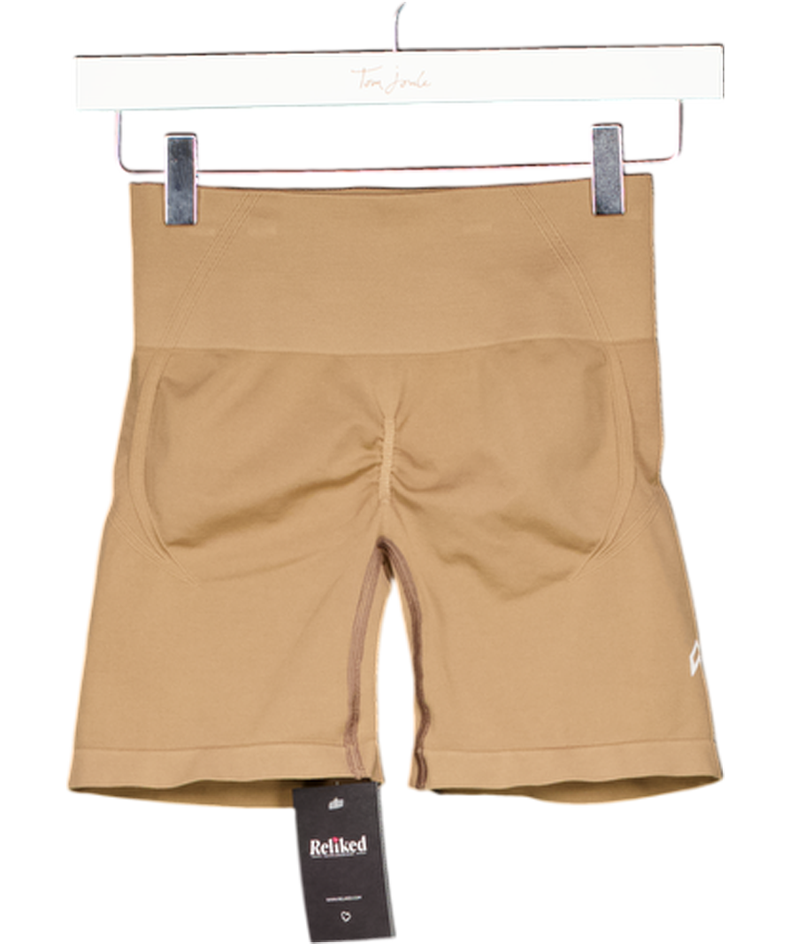 Oner Active Brown Seamless Shorts With Logo UK S