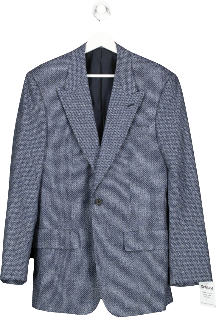 Lutwyche Blue Wool Blend Blazer UK 40" CHEST