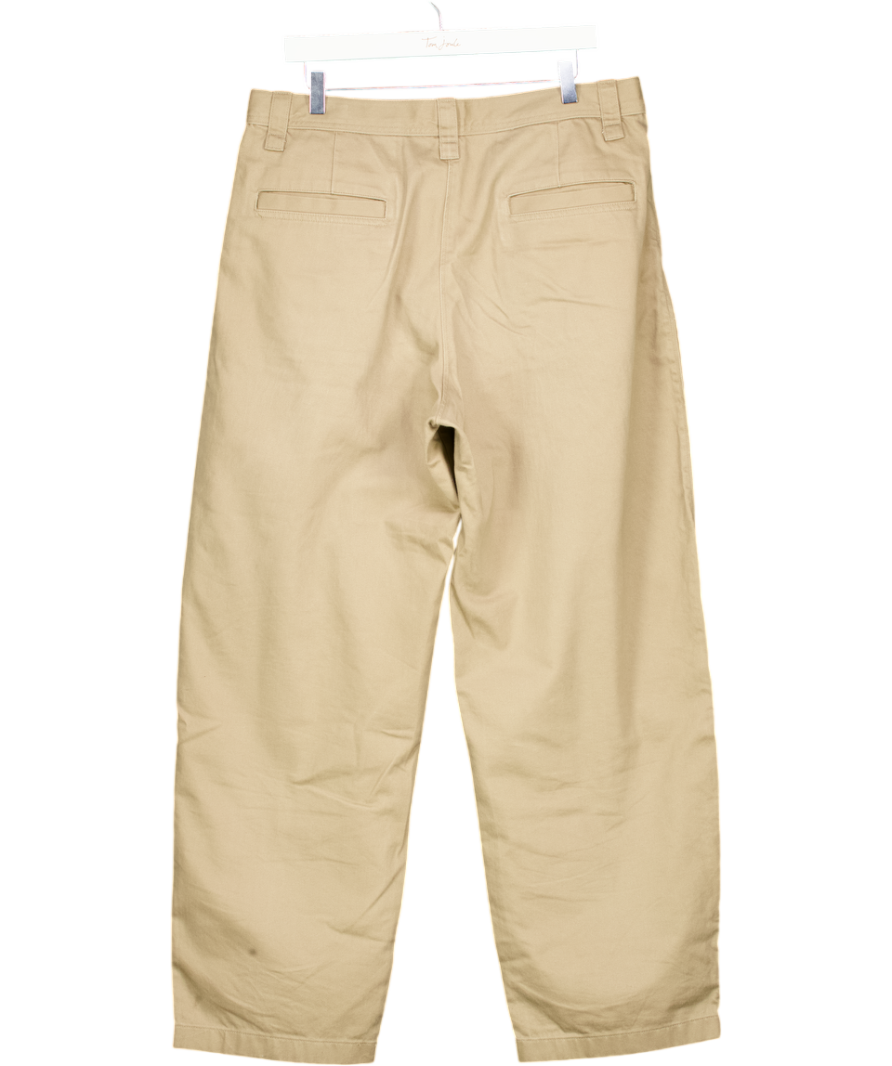 Uniqlo Beige Wide Chino Trousers W33