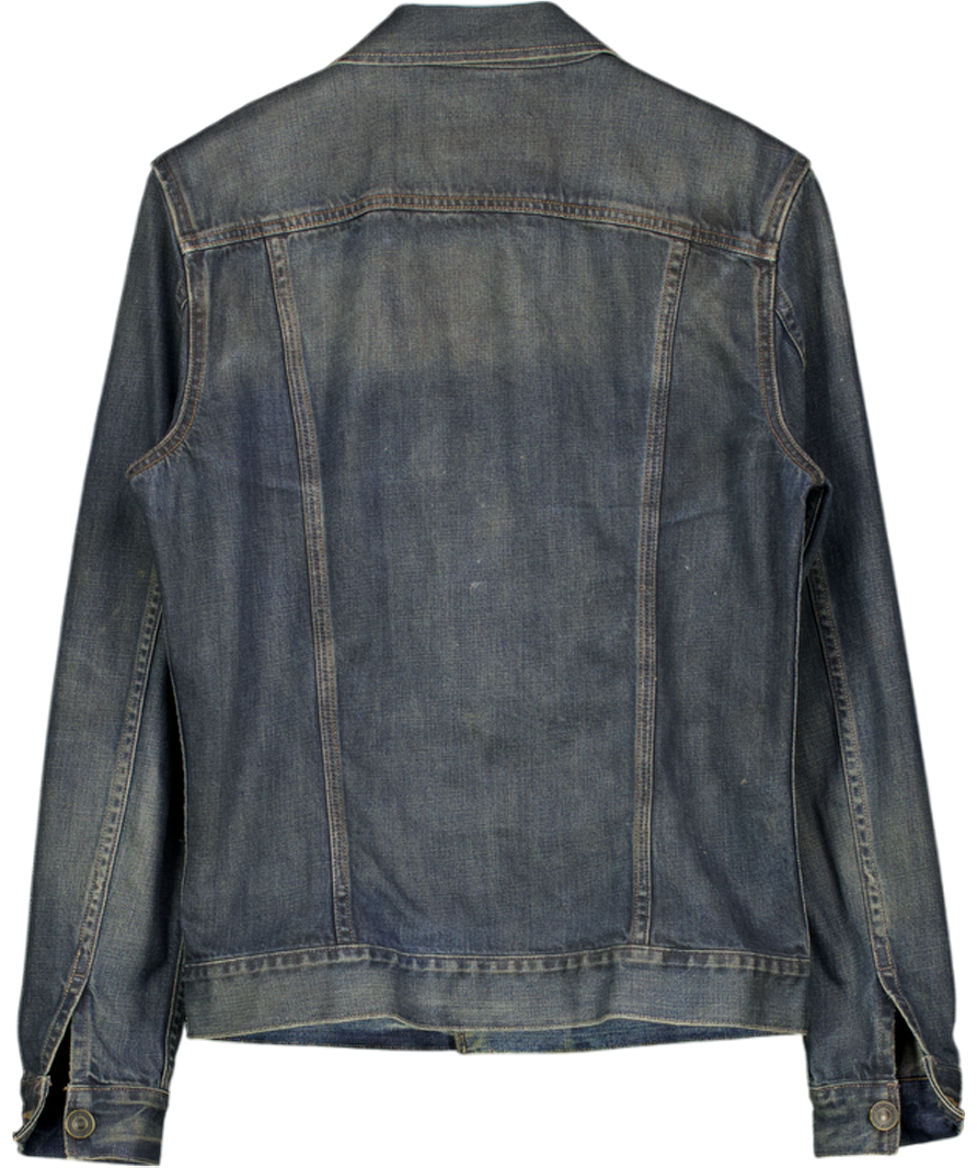 All Saints Blue Avets Oversized Denim Jacket UK S