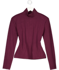 ARRANGE Structured Jersey Top In Purple UK 6