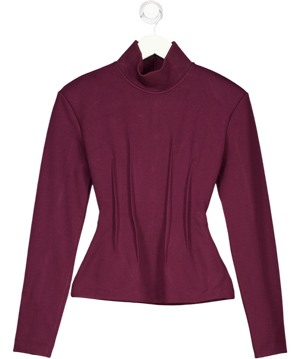 ARRANGE Structured Jersey Top In Purple UK 6