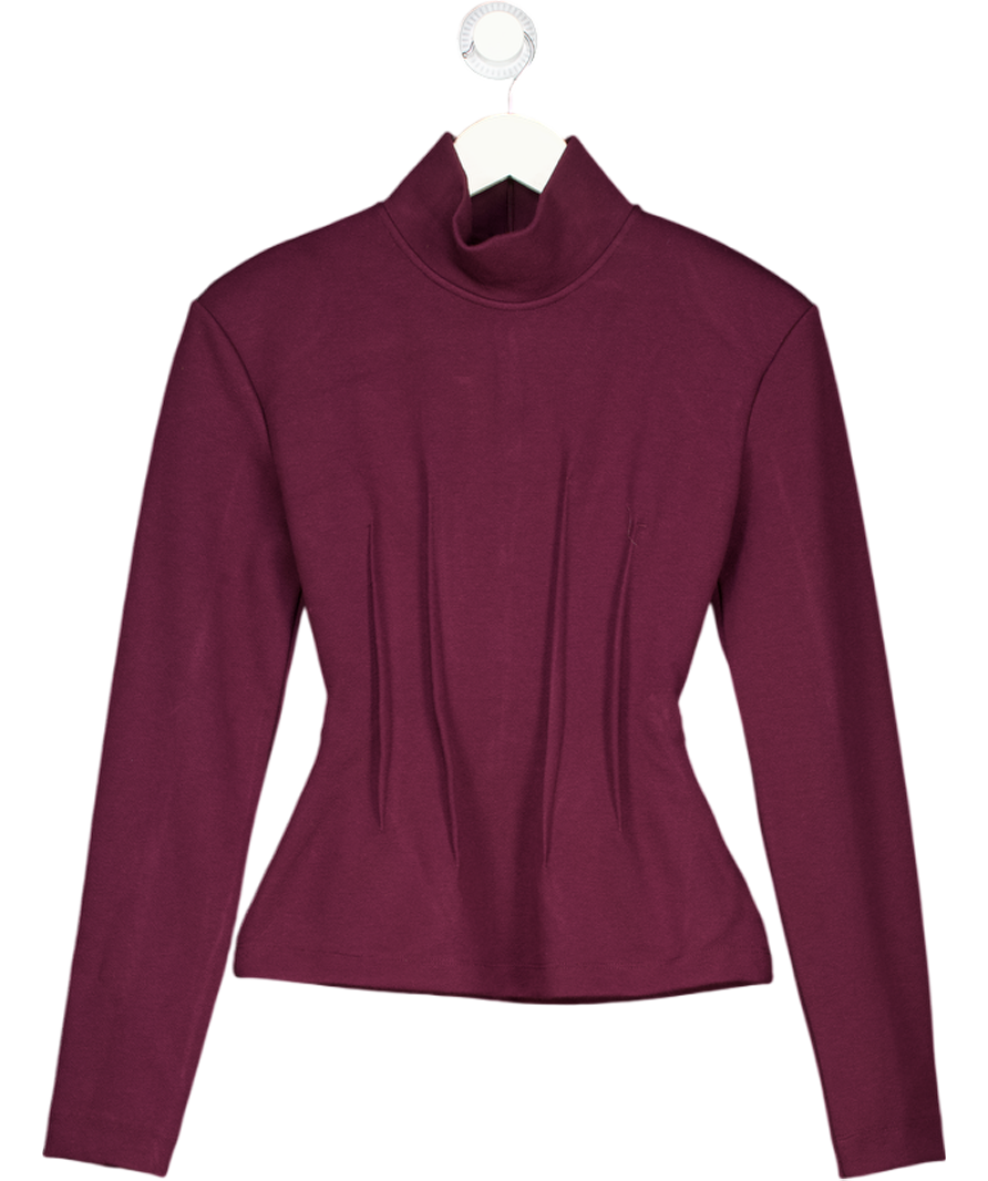 ARRANGE Structured Jersey Top In Purple UK 6