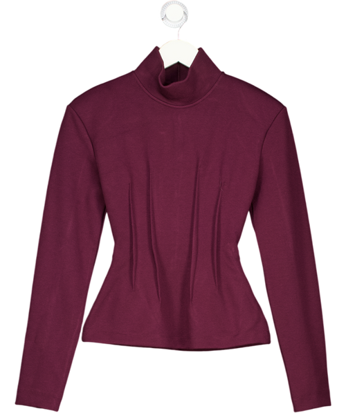 ARRANGE Structured Jersey Top In Purple UK 6