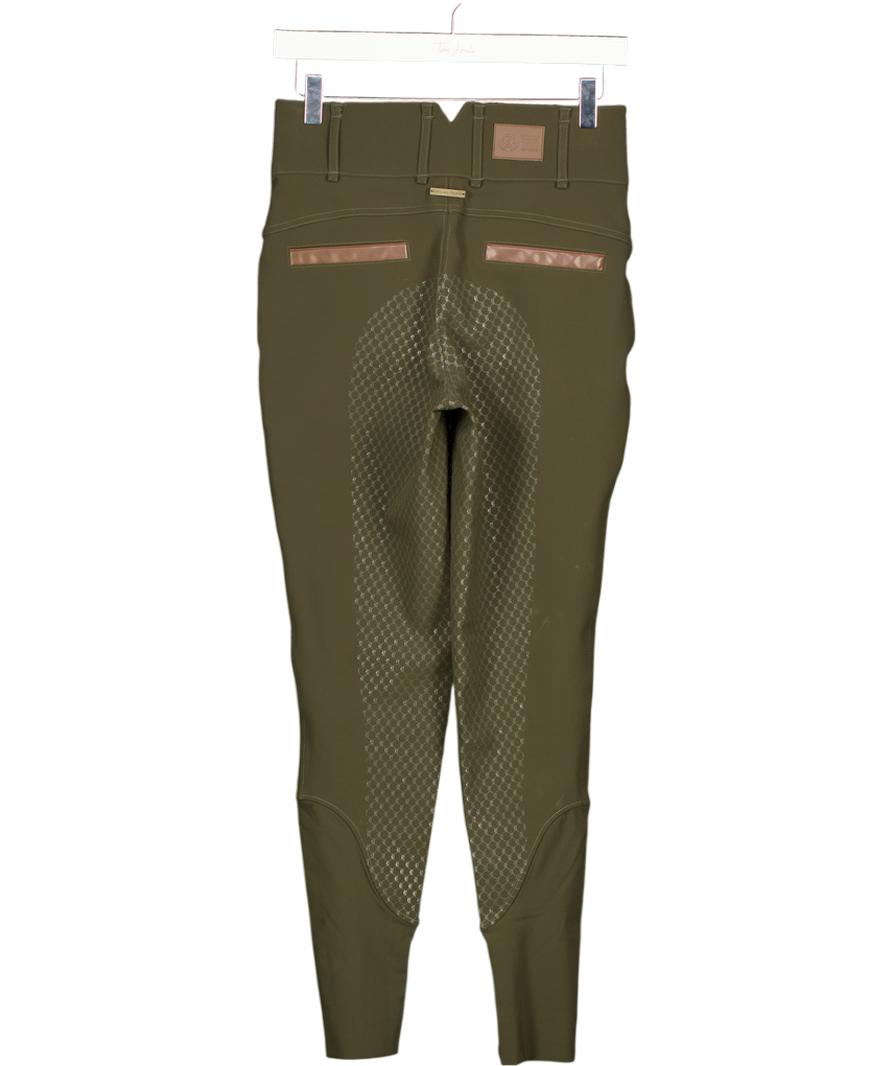 HOLLAND COOPER Thermal Heritage Breeches Dark Olive Green UK 8