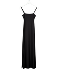 KLAYD Black Fits Everybody Strappy Square Double Layer Jersey Dress UK S