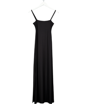 KLAYD Black Fits Everybody Strappy Square Double Layer Jersey Dress UK S