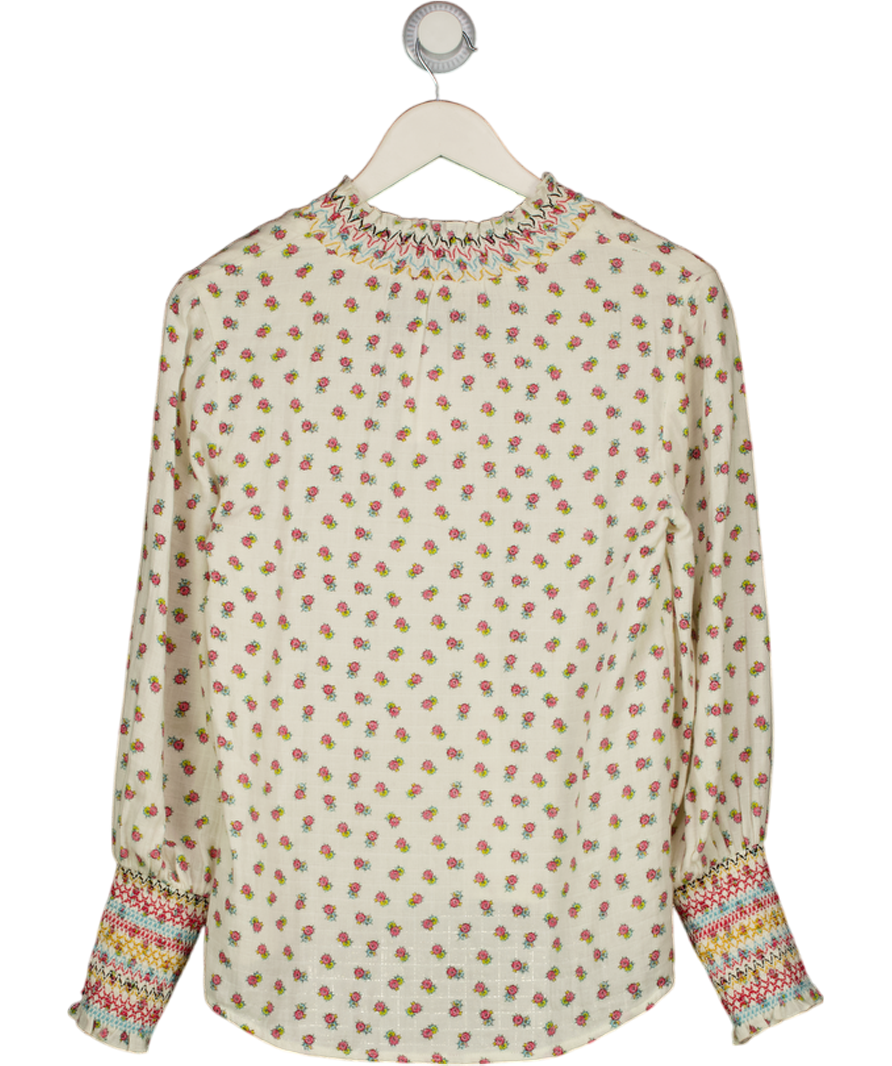 Wyse London White - Floral Blouse SZ1 UK 8