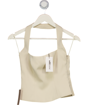 Oddmuse Cream Halter Top - Oat UK XS