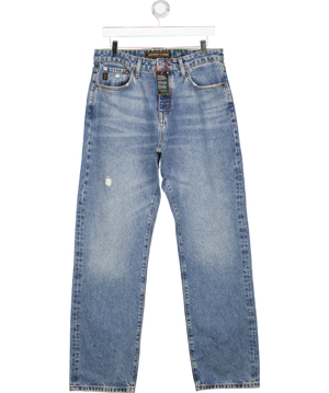 Superdry Blue Organic Cotton Straight Jeans W33