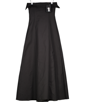 MANGO Black Bandeau Maxi Dress UK XS
