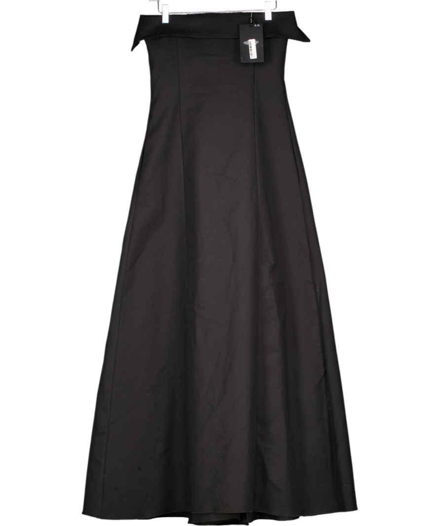 MANGO Black Bandeau Maxi Dress UK XS