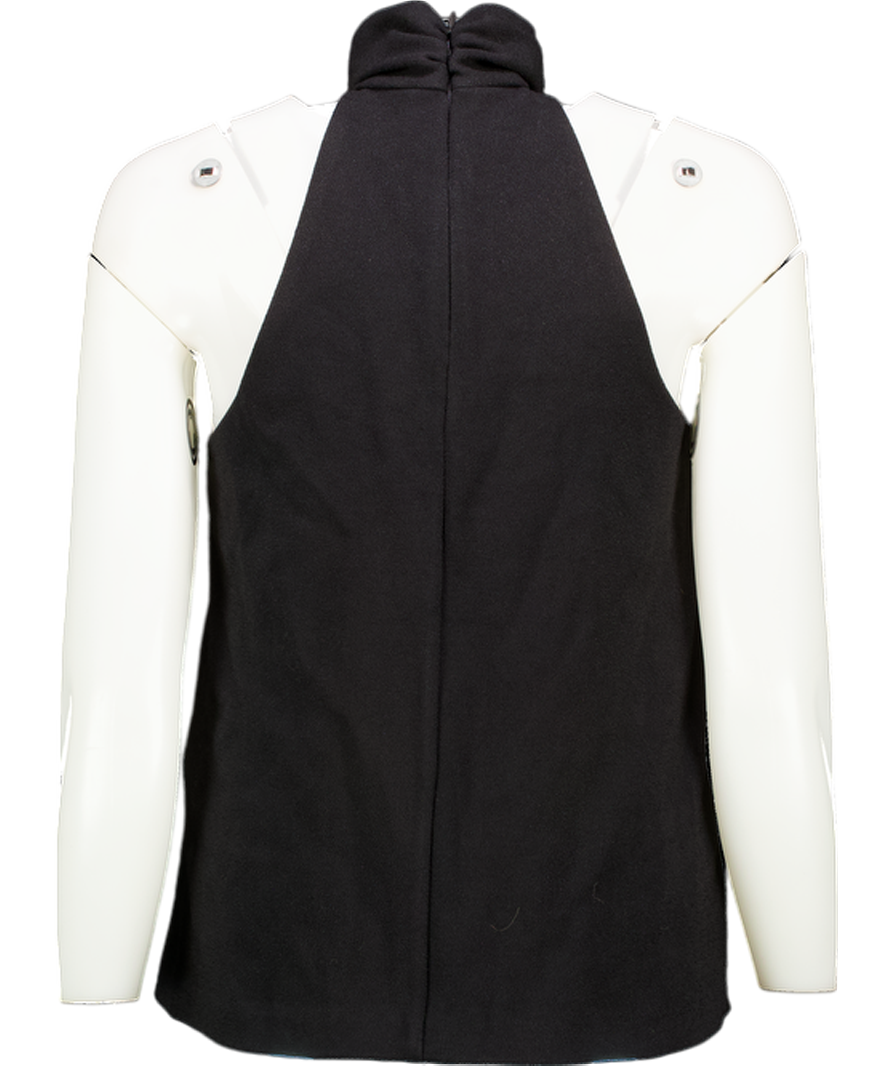 Problem no front photo - REISS Belle Linen Button-through Shirt In Blue UK 12