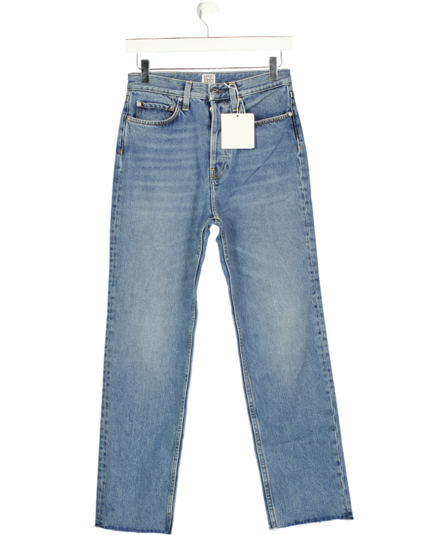 TOTEME Vintage Blue Wash Classic Cut Slim Straight Leg Jeans W25